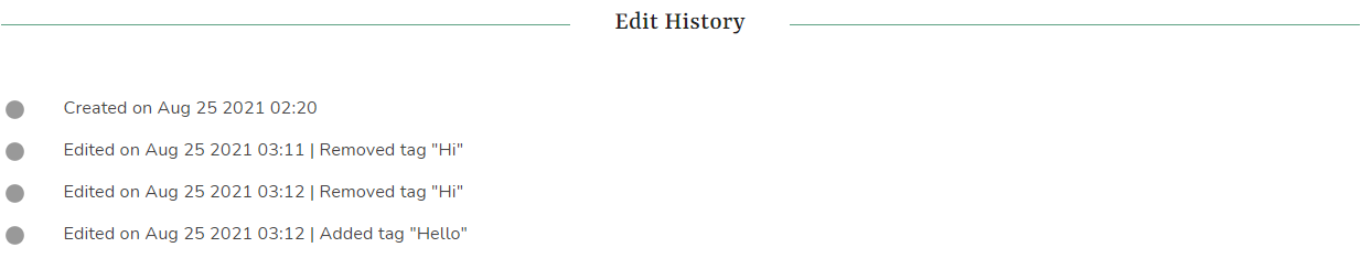 edit history